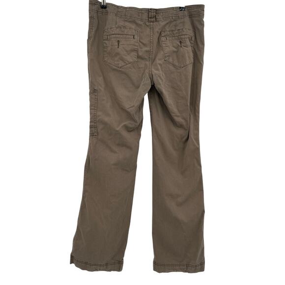 Anthropologie Y2K Green Cargo Pants Size 14 Grunge Indie Distressed - Picture 3 of 9